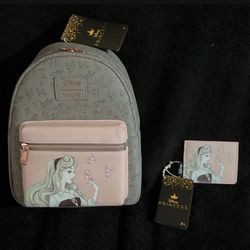 Disney Loungefly SLEEPING BEAUTY bundle 😎Pink/Grey Color 🥰 SOLD OUT ONLINE! (Price Is Firm) Cash Only Pls 