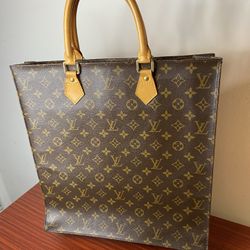 Louis Vuitton Monogram Canvas Sac Plat Tote Bag