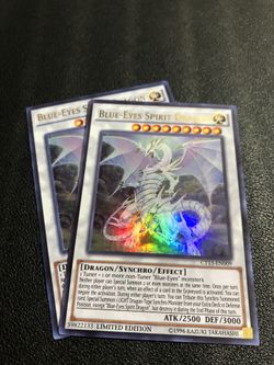 Yugioh Blue-Eyes Spirit Dragon x2