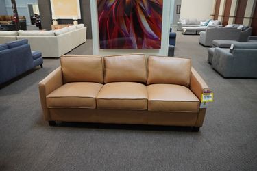 Rocky Mountain Leather Leather Track Arm Sofa Sleeper