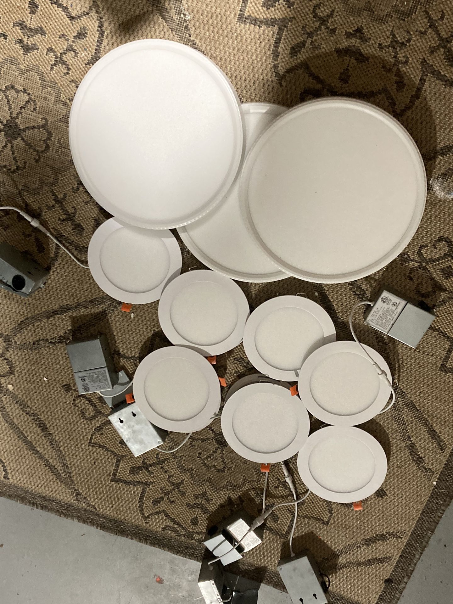  9 FLUSH MOUNT BRIGHT WHITE LED LIGHTS 