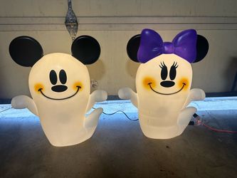 Mickey & Minnie Mouse Halloween Ghost Blow Molds Set
