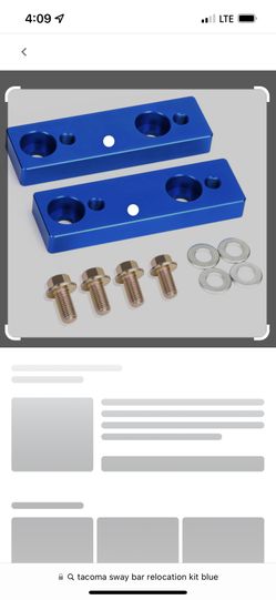 Tacoma Sway Bar Relocation Drop Kit NEW