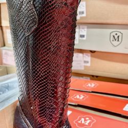 Piton Print Lady Boots