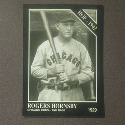 1991 Sporting News Rogers Hornsby Chicago Cubs #1 HOF Hall Of Fame 1942 Baseball Card 1929 Vintage Collectible Sports Conlon Collection MLB