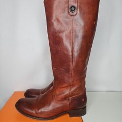 Frye Boots Melissa Button Leather Size 7