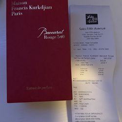 Baccarat Rouge 540 70Ml