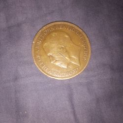 1919 Britain Penny /W Errors