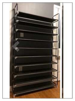 New In The Box 10 Shelves shoe racks Can Fit Up to 50 Pairs Of Shoes