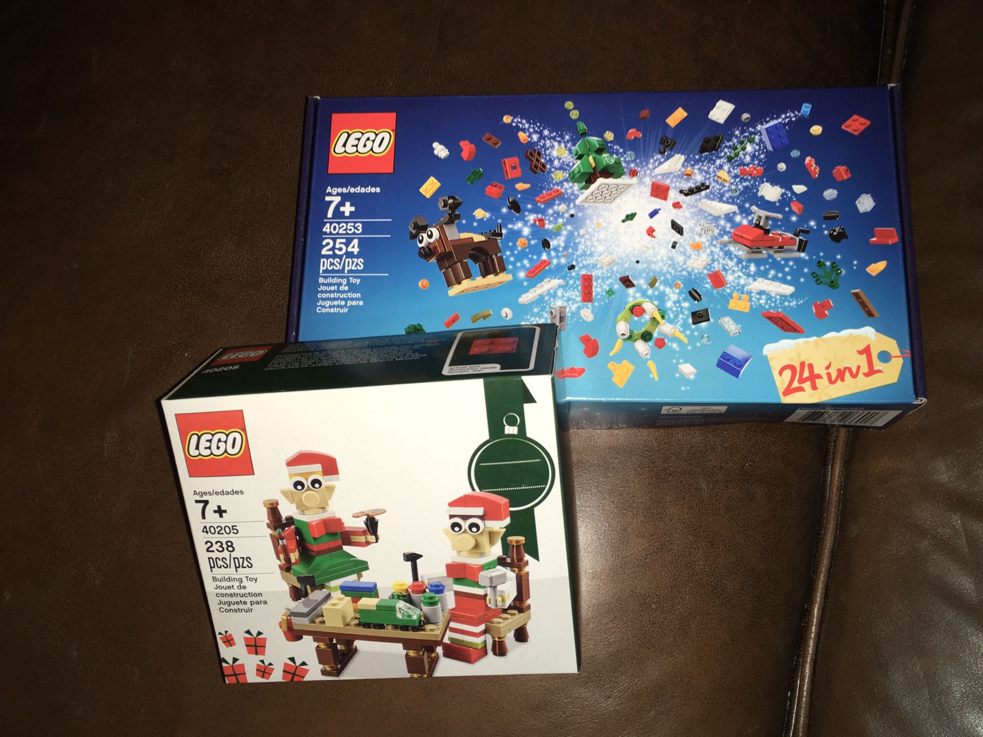 Christmas LEGO sell....100% Brand New Factory Sealed Authentic LEGO - sell is for both LEGO items shown