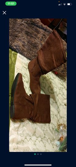 Brown Suede Boots Size 10 Women’s 