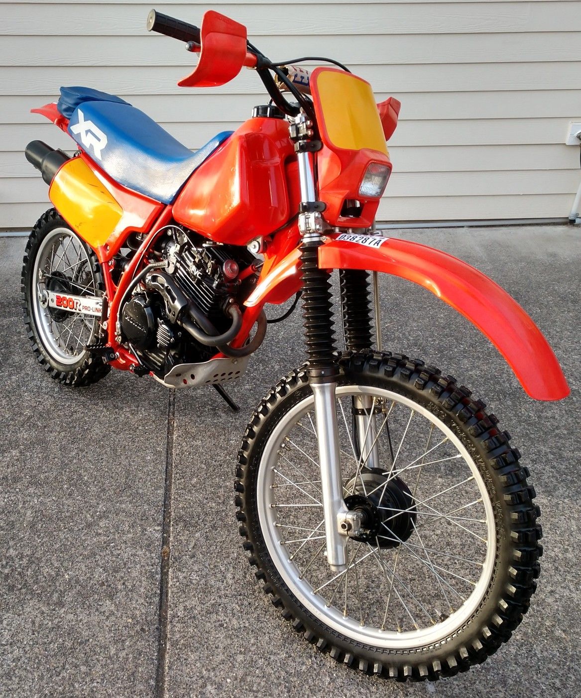 Beautiful! 1984 Honda XR200R 4 Stroke Dirt Bike - All Original - Extremely Low Miles / Search XR, 200cc, Dirt Bike, Vintage Honda, Motorcycle