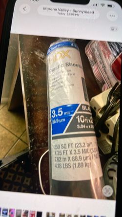 HDX Black Plastic Sheeting 3.5 Mil 10x25 ft
