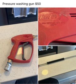 Pressure washing gun