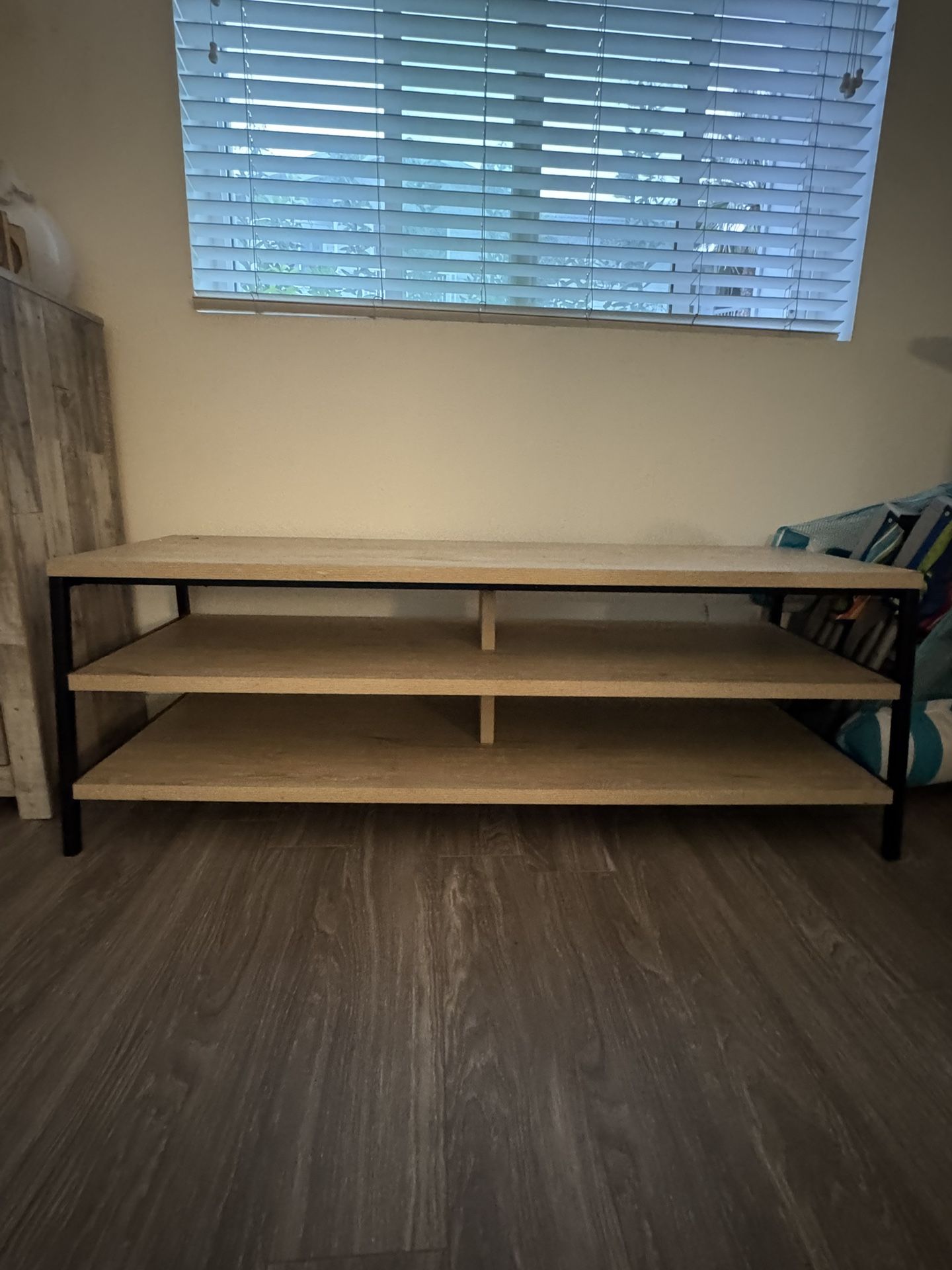 Modern Wood & Metal TV Stand / Entertainment Center