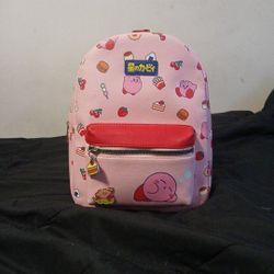 Bioworld Food Theme Kirby Backpack + Heart Kirby Oil Keychain