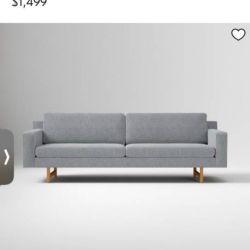 West Elm Eddy Sofa with Ottoman
