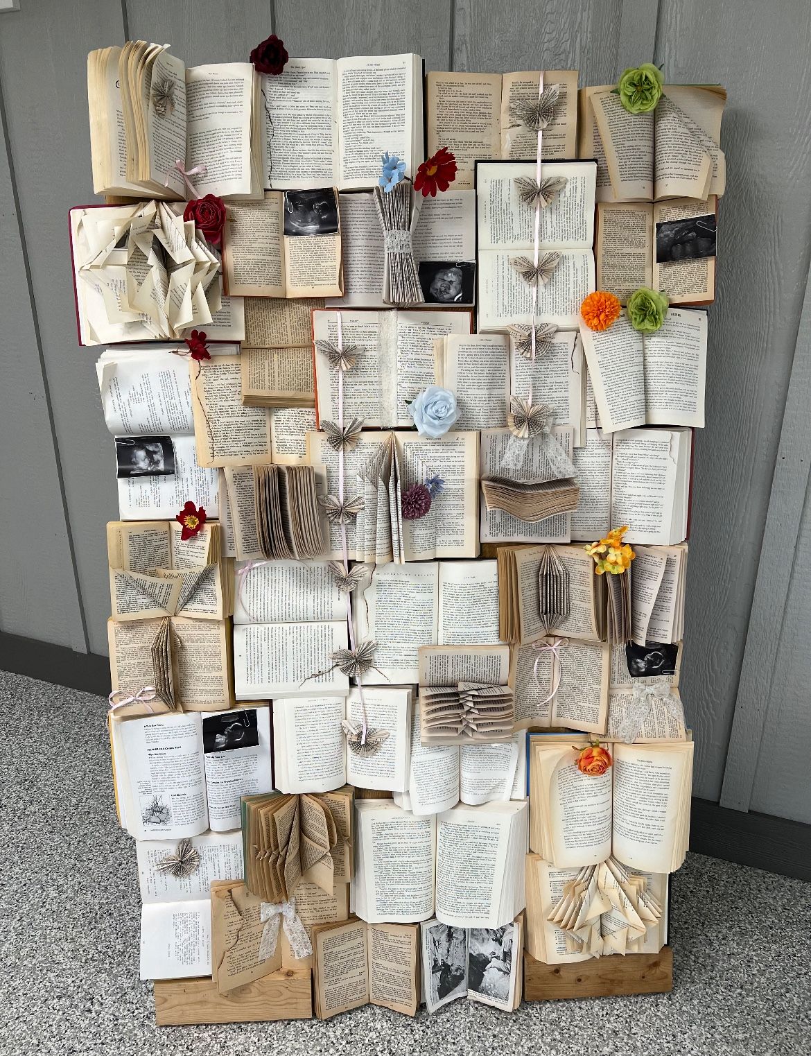 Handcrafted Book Backdrop – “A New Chapter” Display