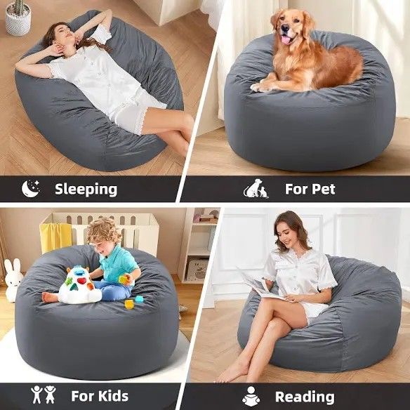 New Large Memory Foam Sofa Sack