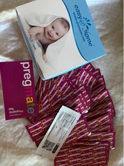 50 ovulation tests and 25 pregnancy tests