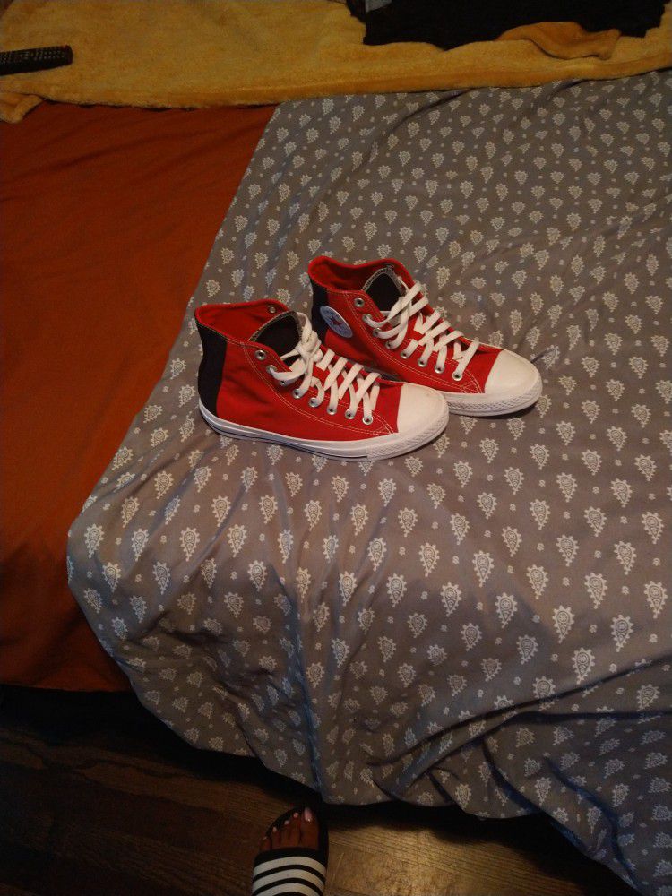 Red And Black Converse 