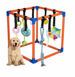 Puppy Play Gym with 9 Hanging Toys for Small Dogs