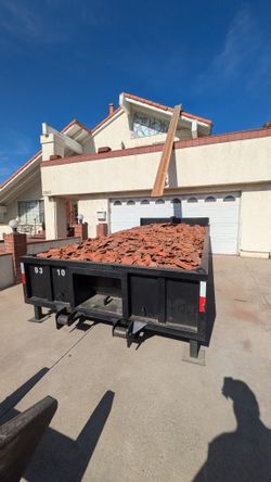 Roll Off Lowboy 10 Yard Pavers Concrete Asphalt Dirt Tierra Cemento Asfalto