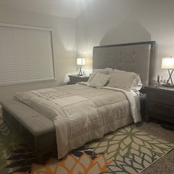 Queen Bed And 2 Drawer Night Stands 