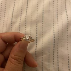 Real 925 Sterling Silver White Sterling Wedding Ring Size 7