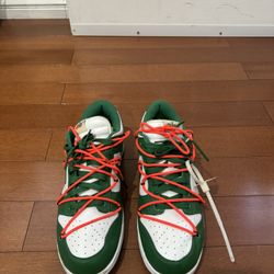 Nike dunk Off white Pine green