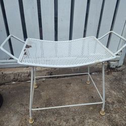Metal Patio Furniture Stool. Bench ETC Etc Etc 