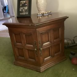 Vintage Octagon Shaped End Table