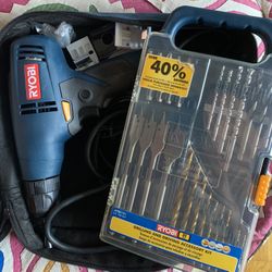 RYOBI 3/8 Corded Drill/driver Complete Kit