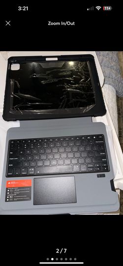  Magnetic Keyboard Case for iPad Air 13 inch (M3/M2), iPad Pro 12.9 (3rd/4th/5th/6th Gen) Rugged Case with Detachable Keyboard, Magic Trackpad, 7 Colo