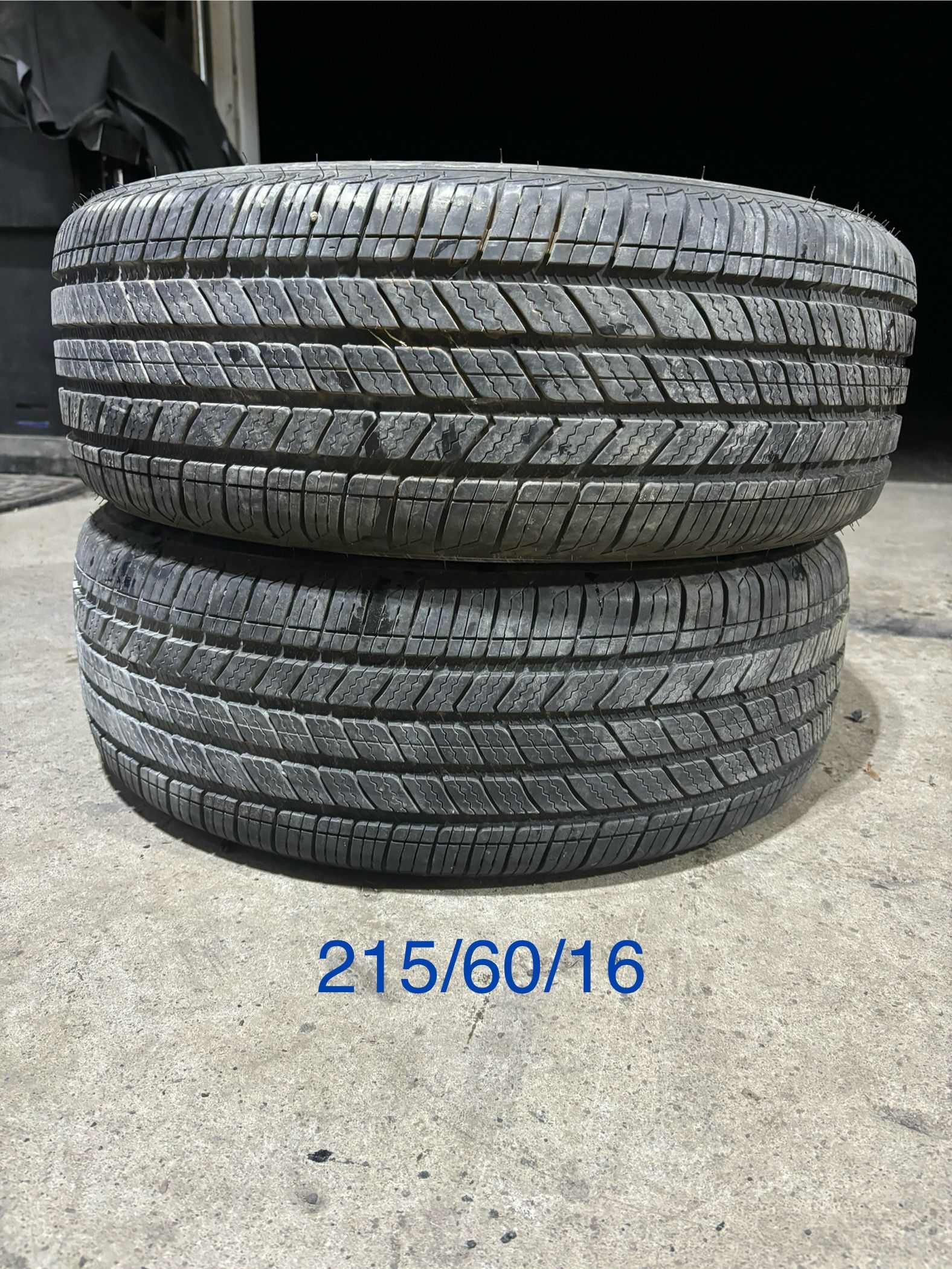 (2) - 215/60/16 Bridgestone Turanza Quiet Track Tires