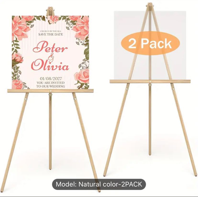 Art Display Easel Stands Natural 2 Pack,All Products : American Fashion Style Bags On Sale