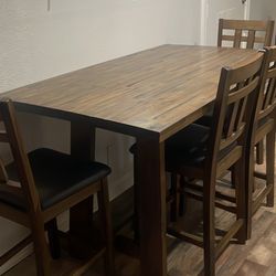 Wood Dining Room Table Set