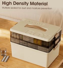 3-tier large-sized medicine cabinet
