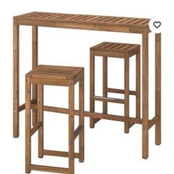 NÄMMARÖ bar table and 2 bar stools