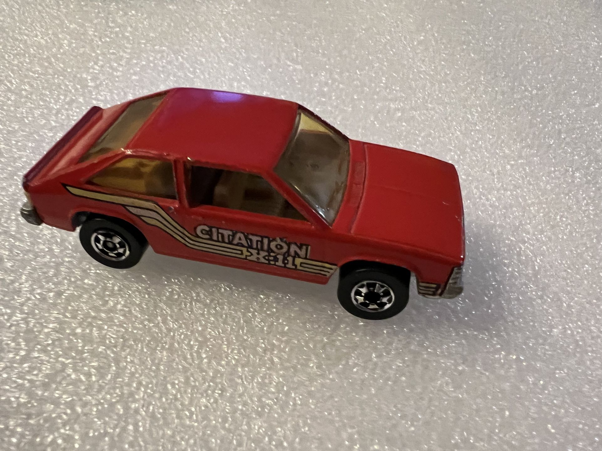 1980 Hot Wheels CHEVY CITATION X-11 HATCHBACK Hong Kong base