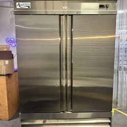 Avantco Reach In Freezer On Caster Wheels   