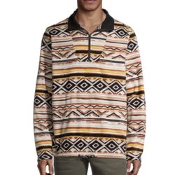 No Boundaries Men's Polar Fleece Pullover - Sz M