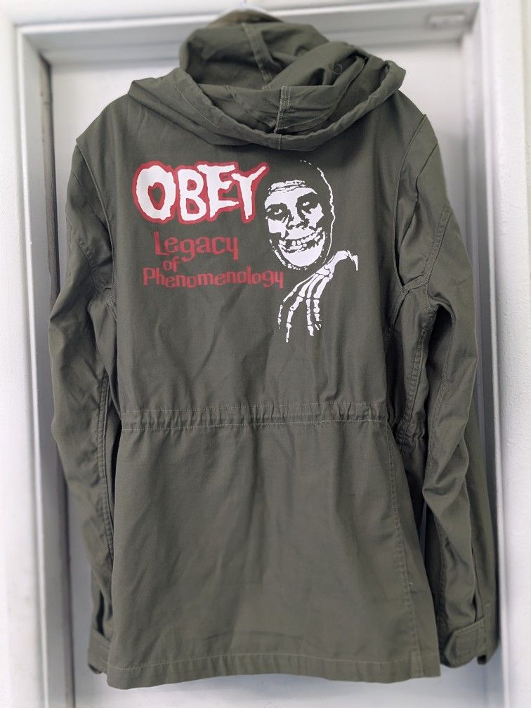 OBEY Military Style Jkt. Size Large $40