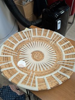 Boho wicker wall decoration