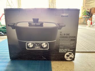 Electric skillet, grilled