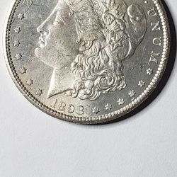 1898 S MORGAN SILVER DOLLAR BU GEM +++