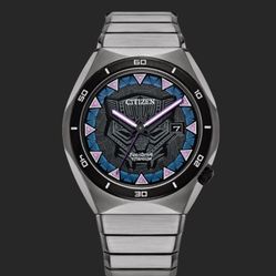 Citizen Men's Eco-Drive Marvel Black Panther Watch in Super Titanium Watch