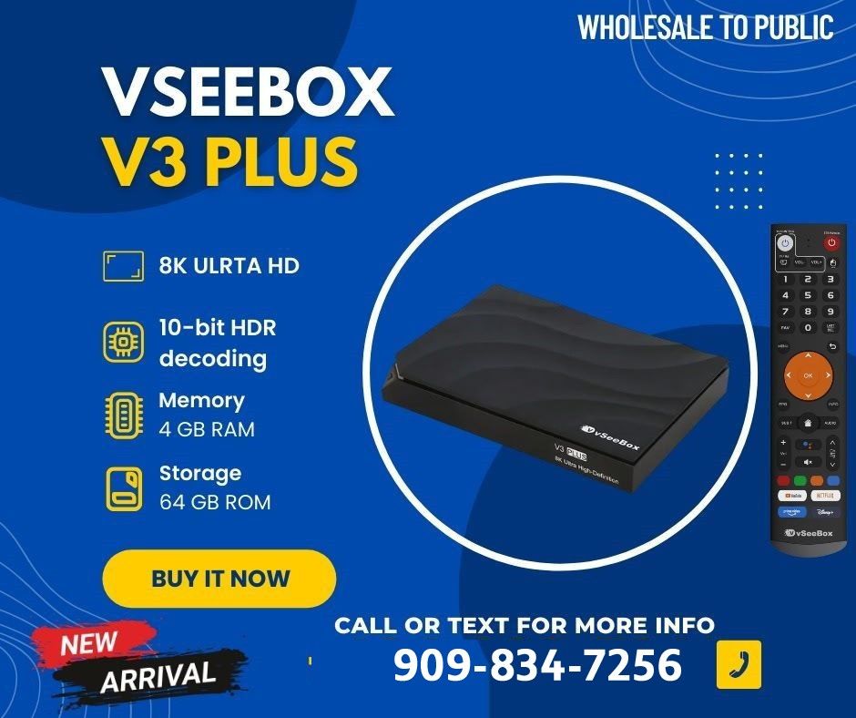 VSEEBOX V3 PLUS new  Model Wholesale reseller  super box V3 Superbox