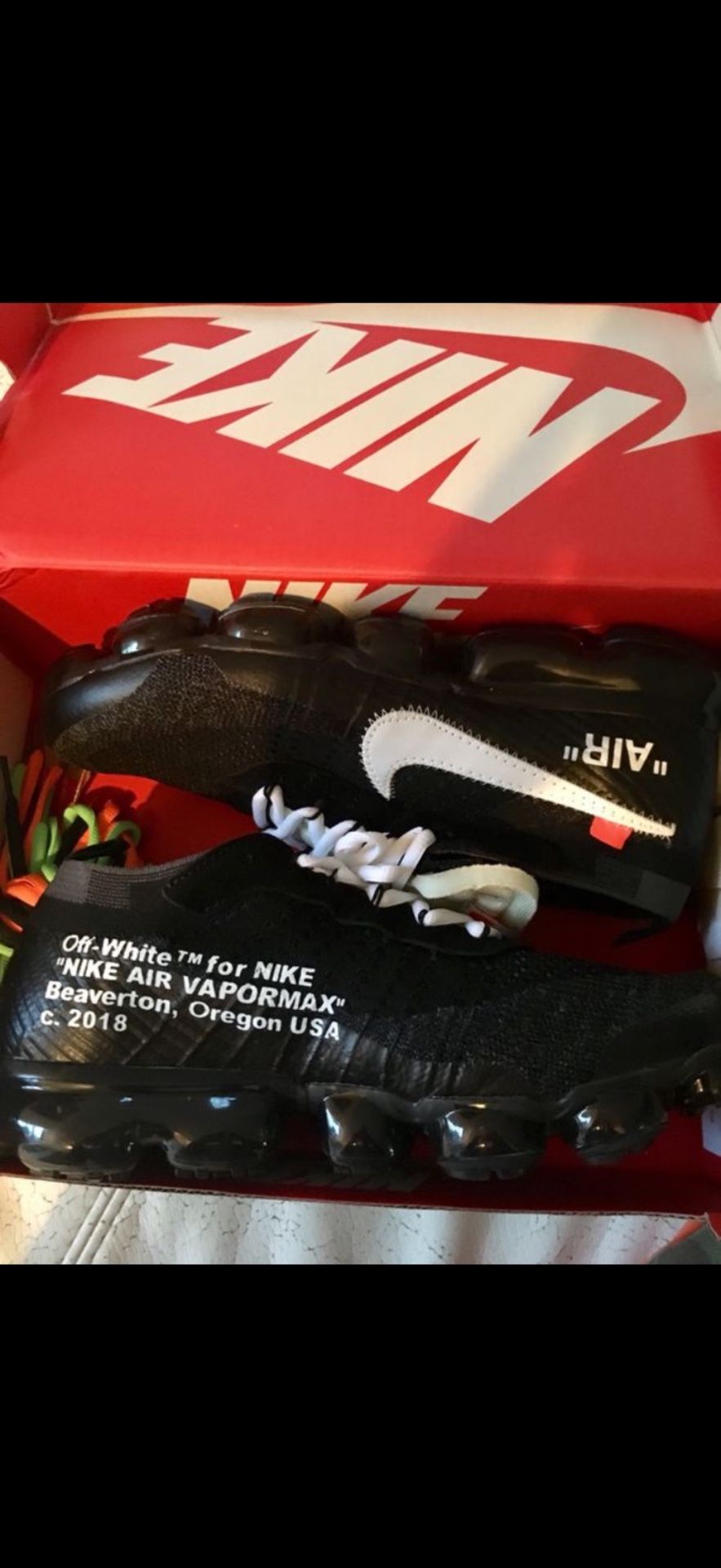 The 10” Nike Air Vapormax Fk Off White