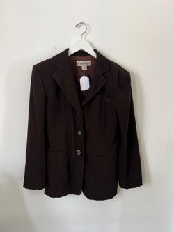 Vintage Cheroy Brown Button Front Blazer